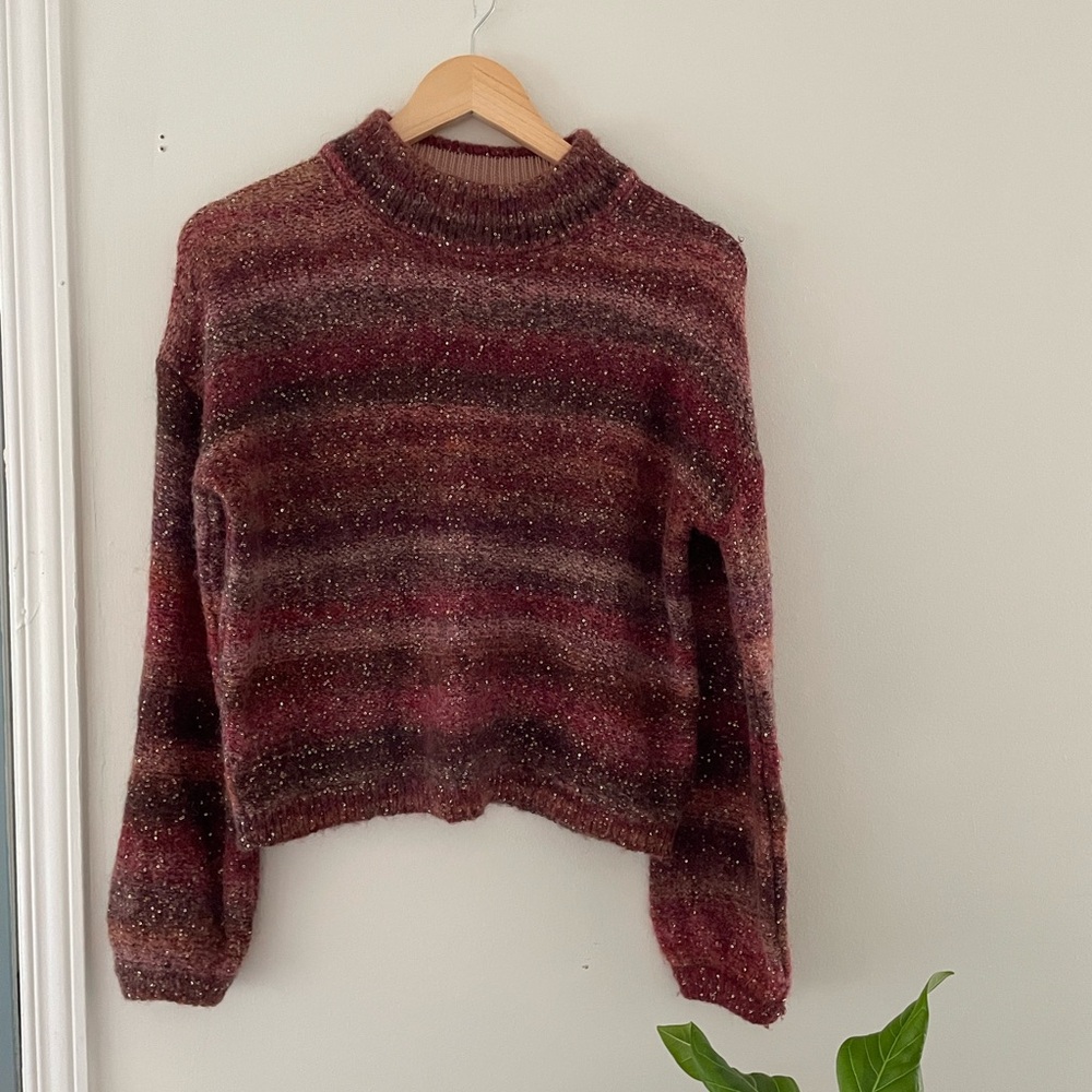 Cozy Striped Sweater Size Small